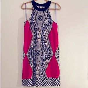 Pink patterned dress